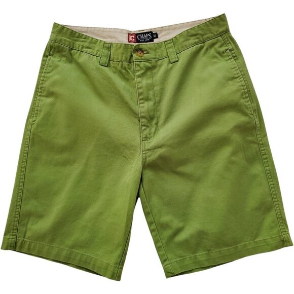 CHAPS MEN GREEN SHORTS SZ 32 - Picture 1 of 7